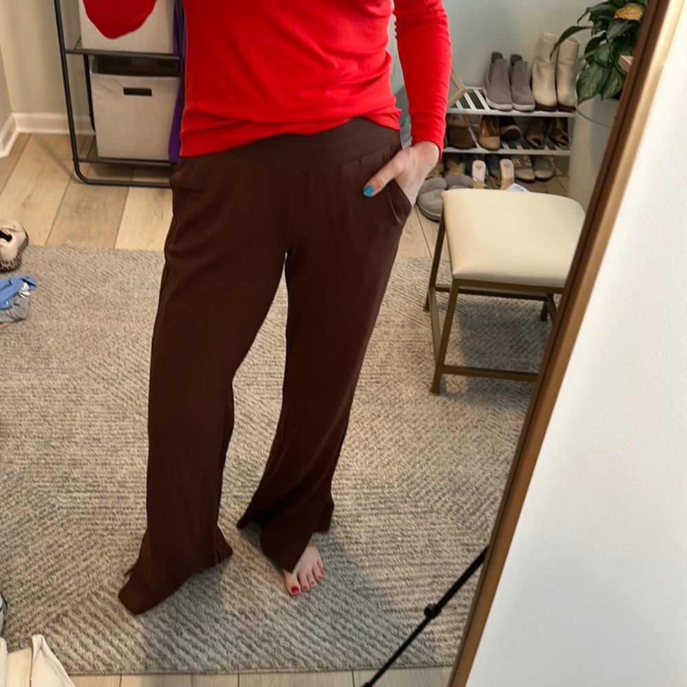 Athleta chocolate brown pants